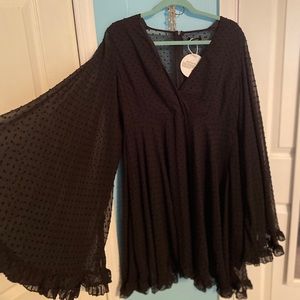 Chiffon Wide Sleeve Dress